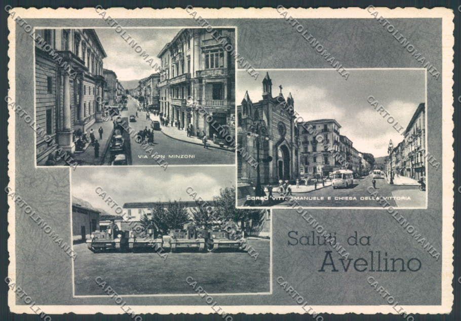 Avellino Città Militari Carroarmato FG cartolina ZF5980 – fronte
