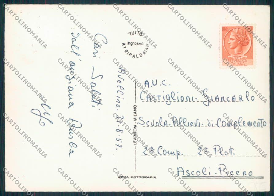 Avellino Militari Carroarmato Foto FG cartolina ZF5982 – retro