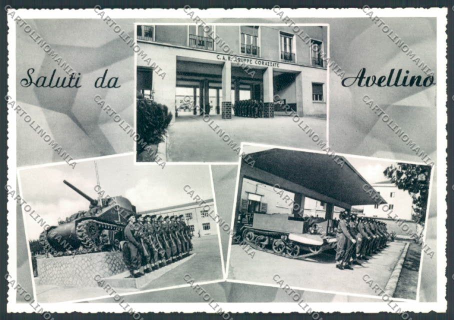Avellino Militari Carroarmato Foto FG cartolina ZF5996 – fronte