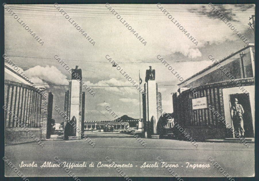 Ascoli Piceno Scuola Ufficiali FG cartolina ZF6004 – fronte
