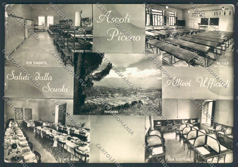 Ascoli Piceno Scuola Ufficiali Foto FG cartolina ZF6022 – fronte