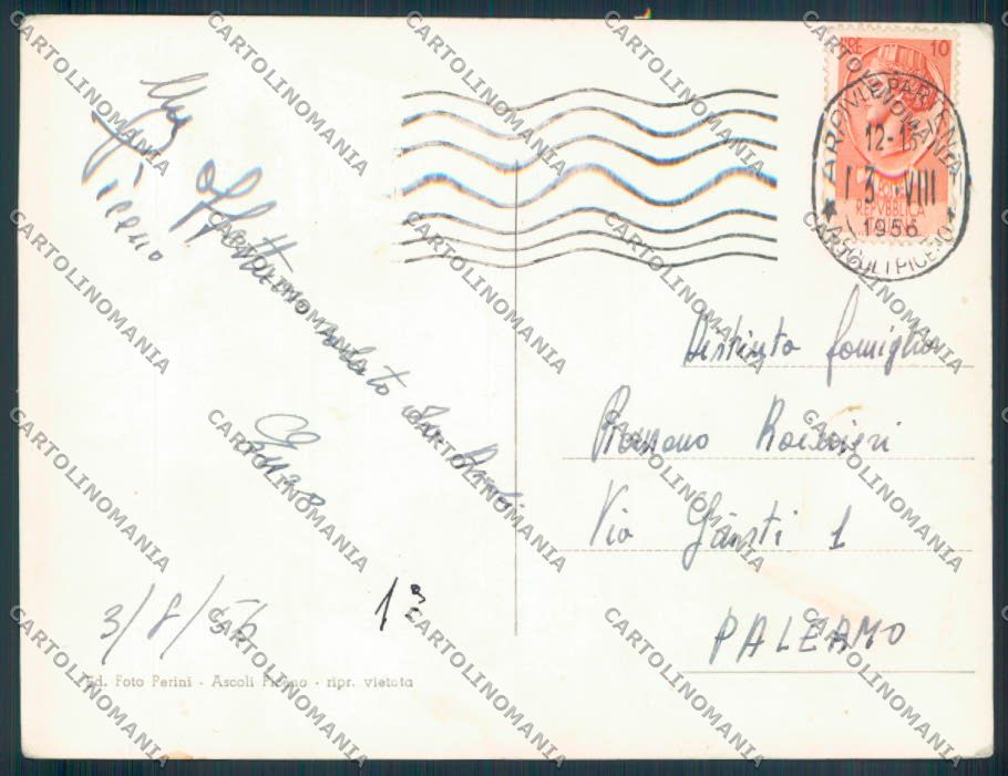Ascoli Piceno Scuola Ufficiali Foto FG cartolina ZF6022 – retro