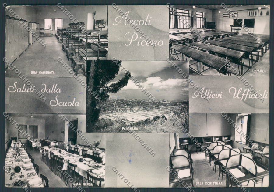 Ascoli Piceno Scuola Ufficiali Foto FG cartolina ZF6025 – fronte