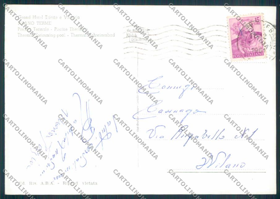 Padova Abano Terme Foto FG cartolina ZF6064 – retro
