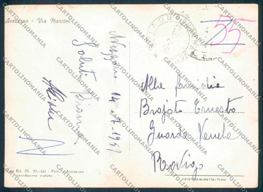 L'Aquila Avezzano RIFILATA Foto FG cartolina ZF6098 – retro