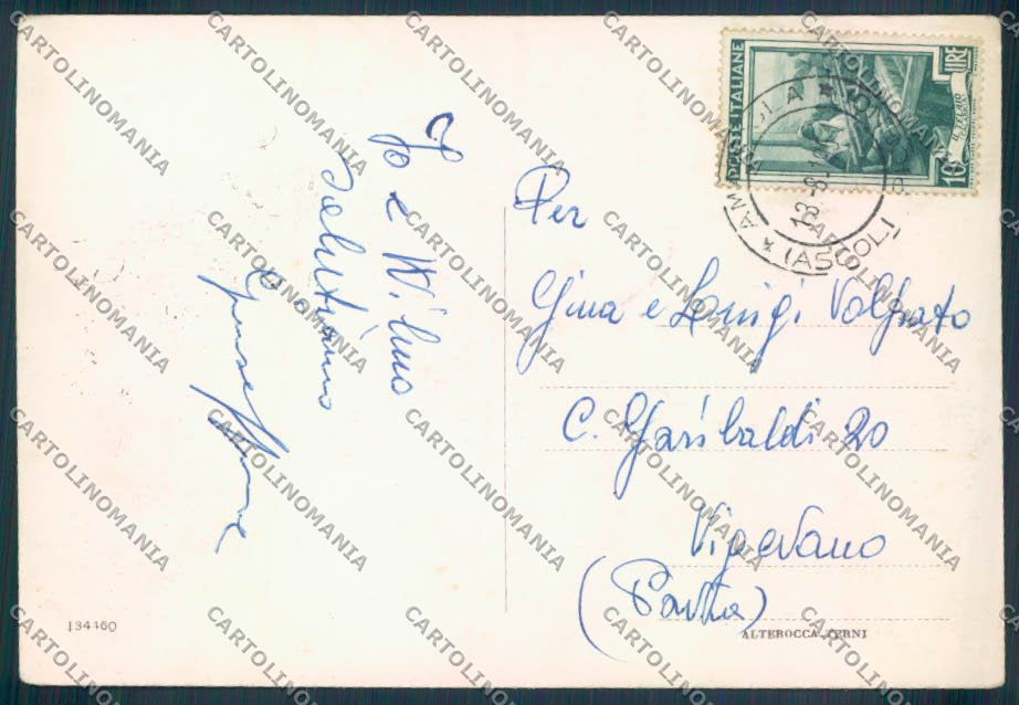 Ascoli Piceno Amandola FG cartolina ZF6109 – retro