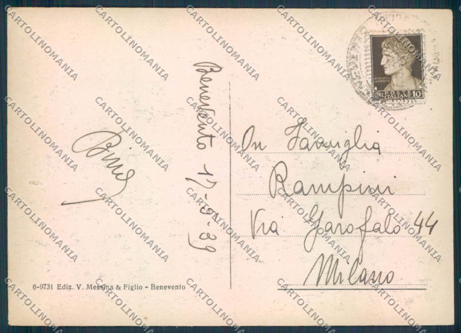 Benevento Città FG cartolina ZF6166 – retro