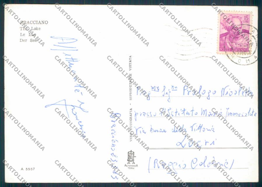 Roma Bracciano Foto FG cartolina ZF6194 – retro