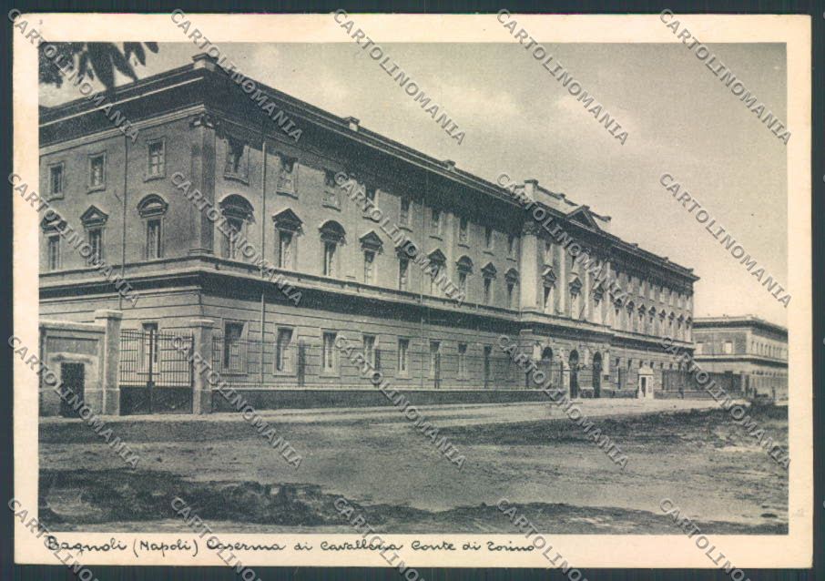 Napoli Bagnoli Caserma Cavalleria FG cartolina ZF6221 – fronte