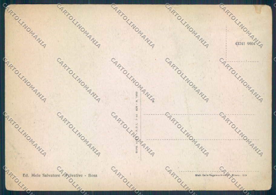 Oristano Bosa FG cartolina ZF6225 – retro