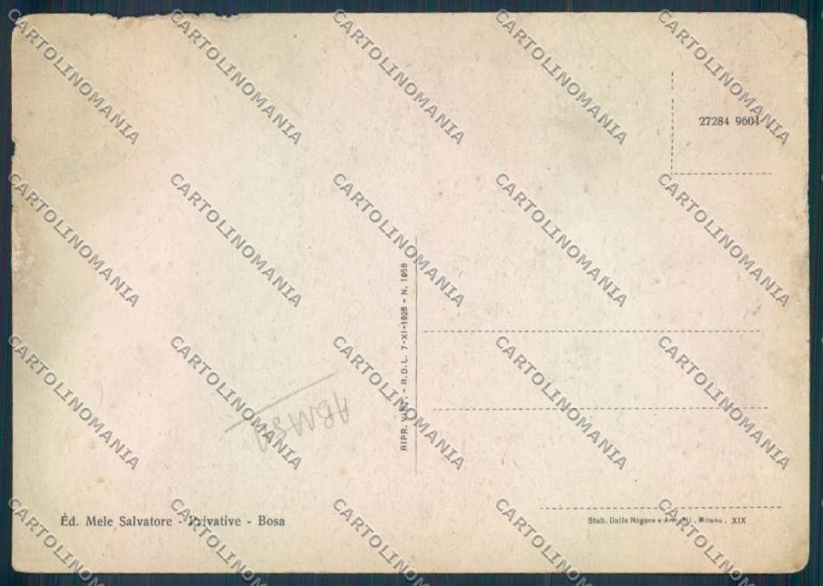 Oristano Bosa ABRASA FG cartolina ZF6226 – retro
