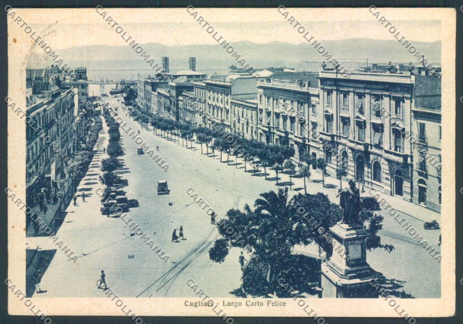Cagliari Città Largo Carlo Felice FG cartolina ZF6273 – fronte