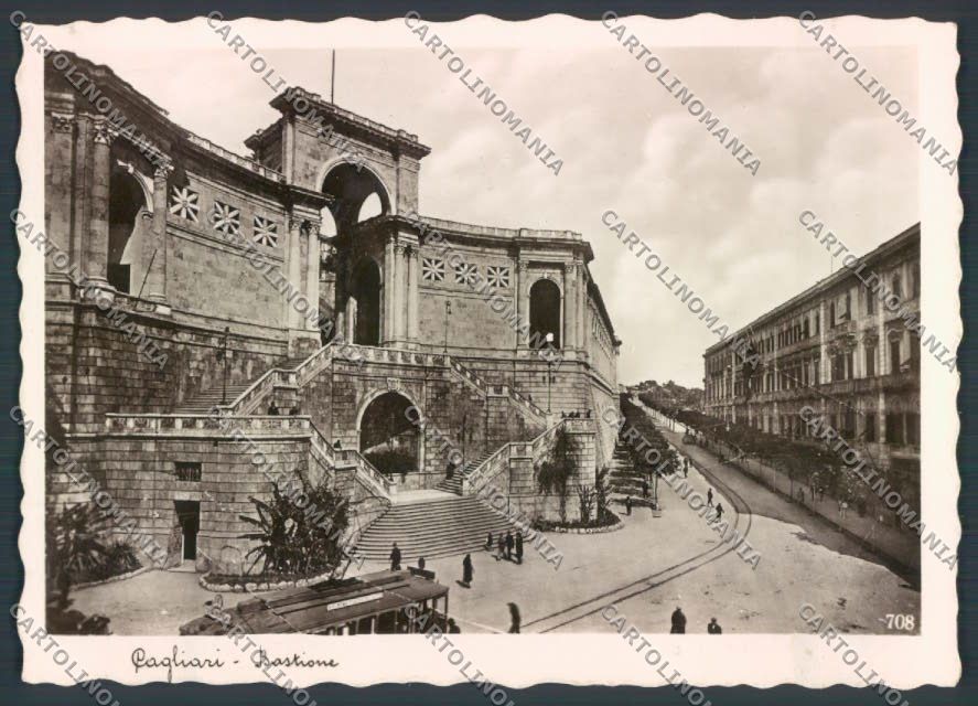 Cagliari Città Tram Foto FG cartolina ZF6299 – fronte