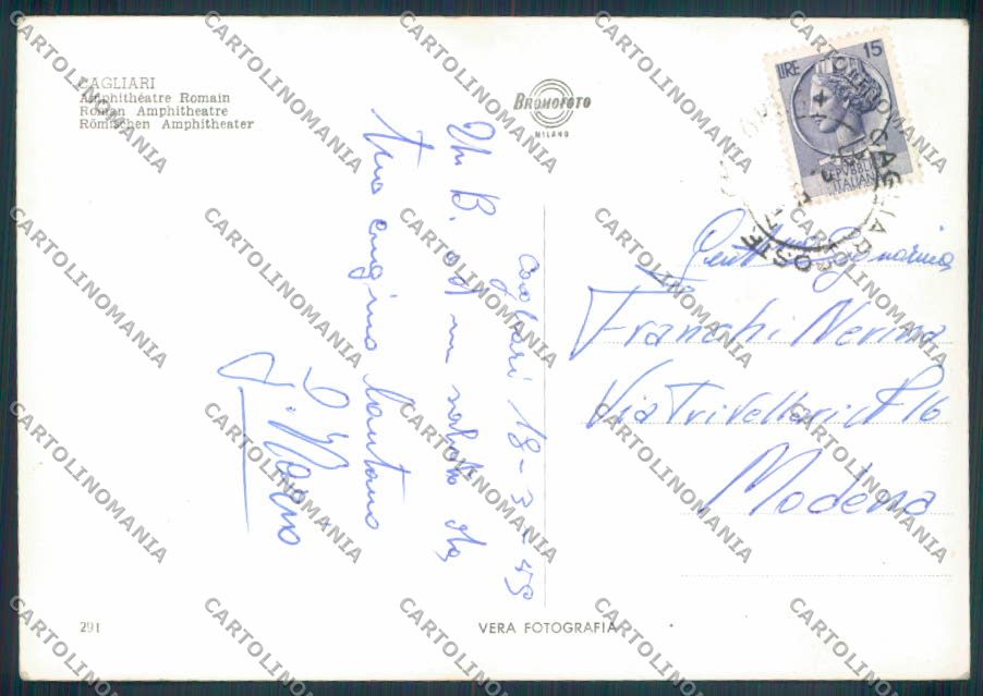 Cagliari Città Foto FG cartolina ZF6320 – retro