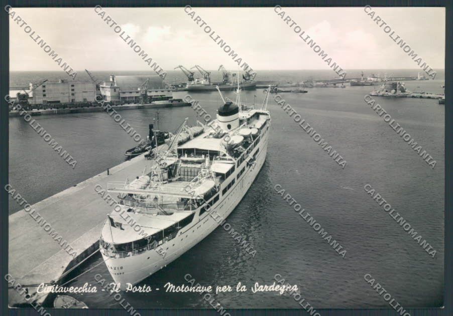 Roma Civitavecchia Nave Foto FG cartolina ZF6352 – fronte