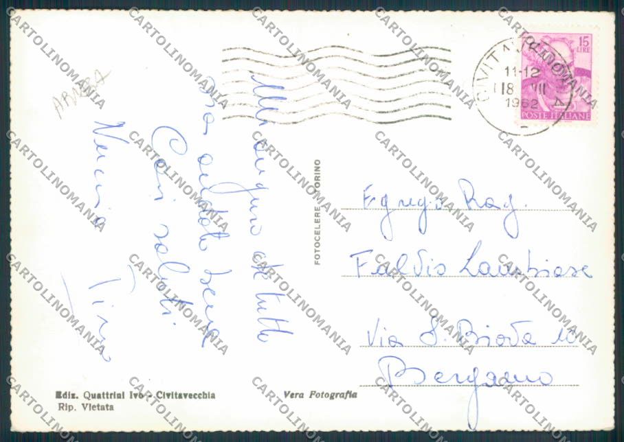 Roma Civitavecchia ABRASA Foto FG cartolina ZF6353 – retro