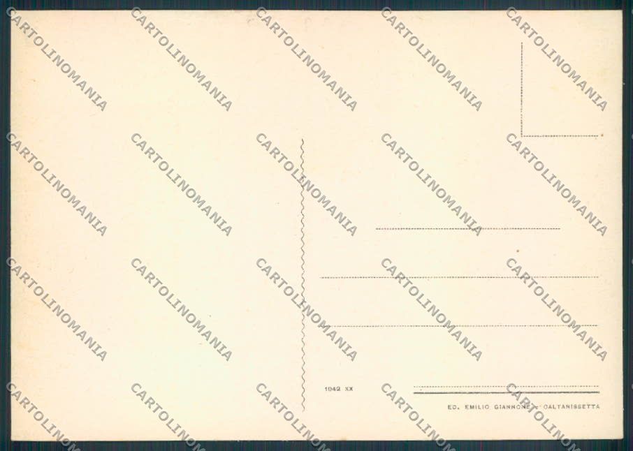 Caltanissetta Città Poste Corriera FG cartolina ZF6372 – retro