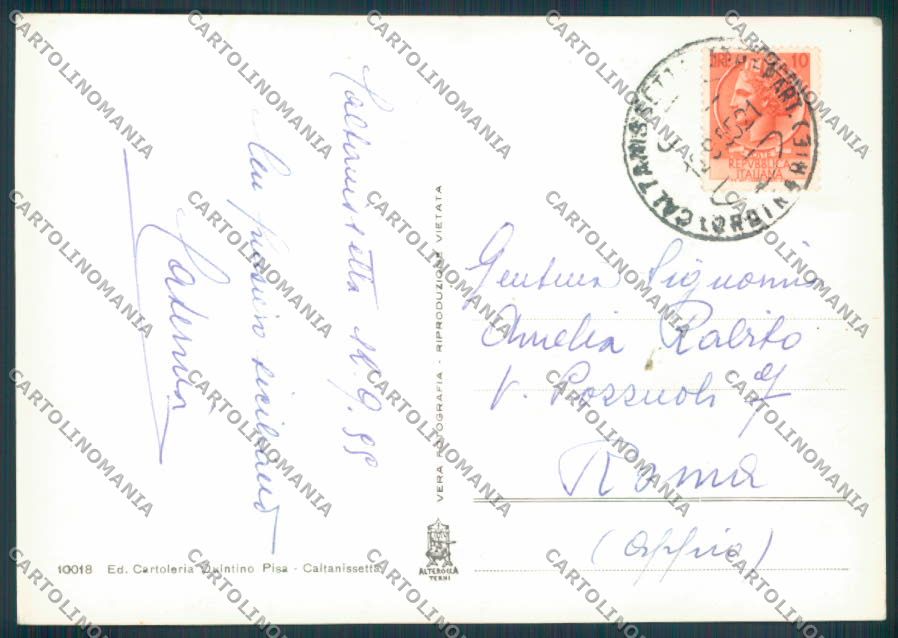 Caltanissetta Poste Corriera Foto FG cartolina ZF6375 – retro
