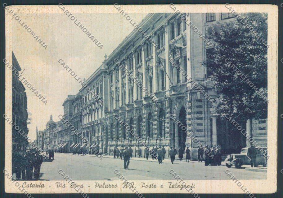 Catania Città Poste PIEGHINE FG cartolina ZF6383 – fronte