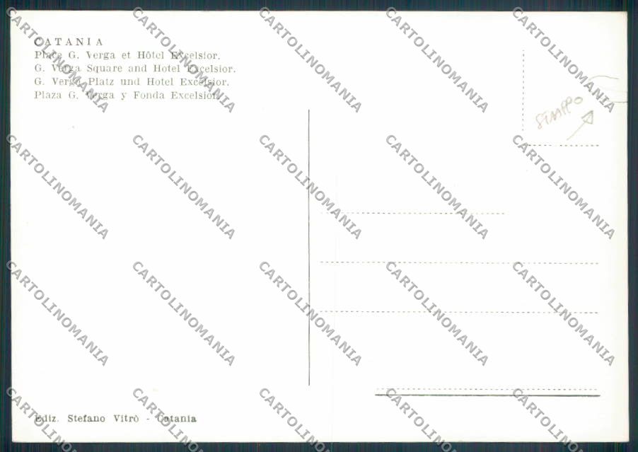 Catania Città STRAPPO Foto FG cartolina ZF6401 – retro
