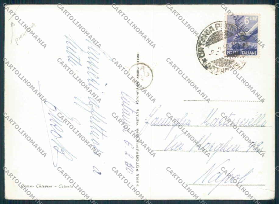 Catania Città Poste PIEGHINE Foto FG cartolina ZF6403 – retro