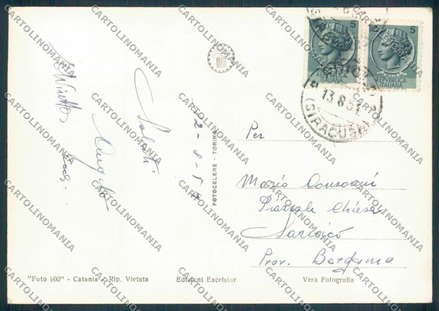 Catania Autostrada Etna Sci Foto FG cartolina ZF6415 – retro