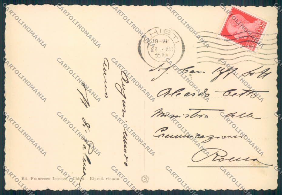 Chieti Città Banco di Napoli FG cartolina ZF6417 – retro