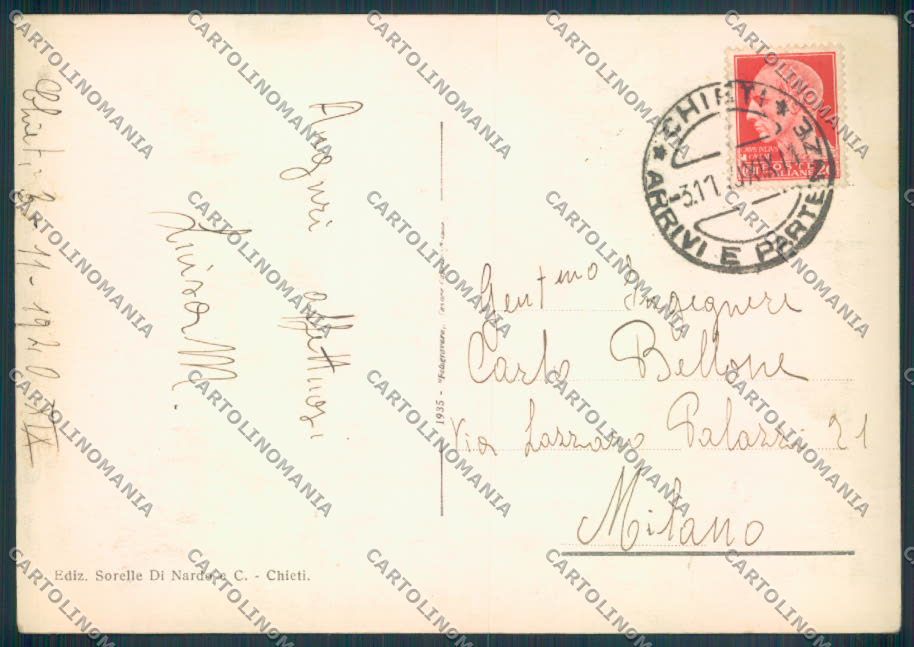 Chieti Città FG cartolina ZF6418 – retro