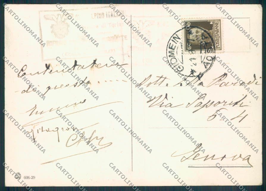 Aosta Breuil Cervino Rifugio FG cartolina ZF6436 – retro
