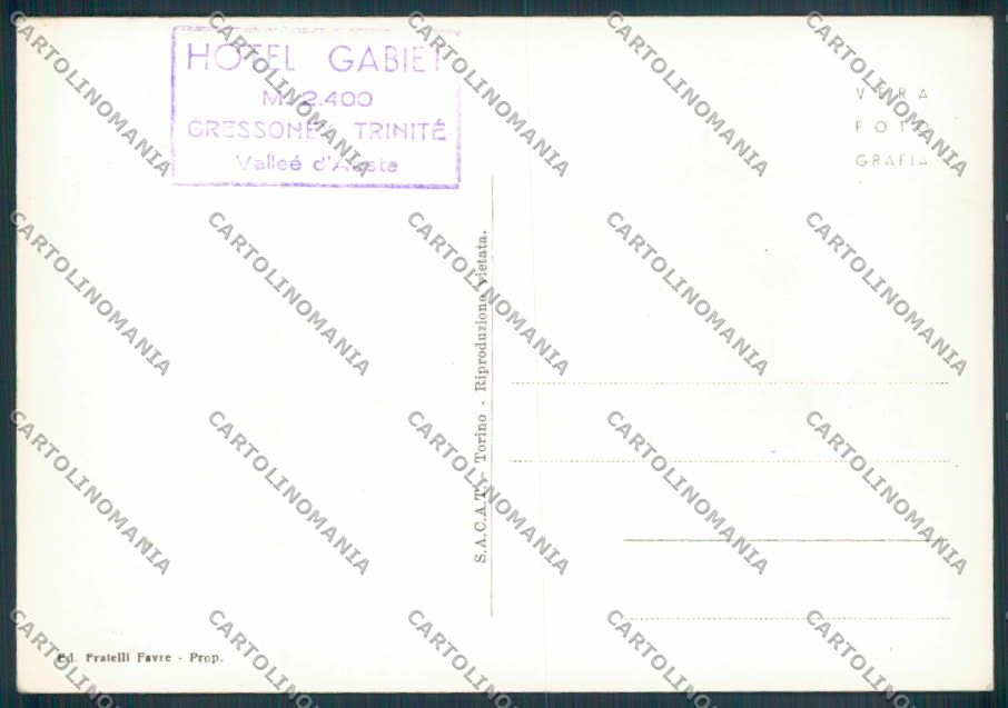 Aosta Cervinia Cervino Foto FG cartolina ZF6444 – retro