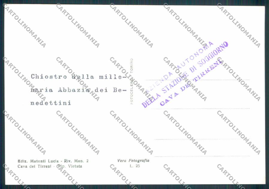 Salerno Cava dei Tirreni Foto FG cartolina ZF6450 – retro