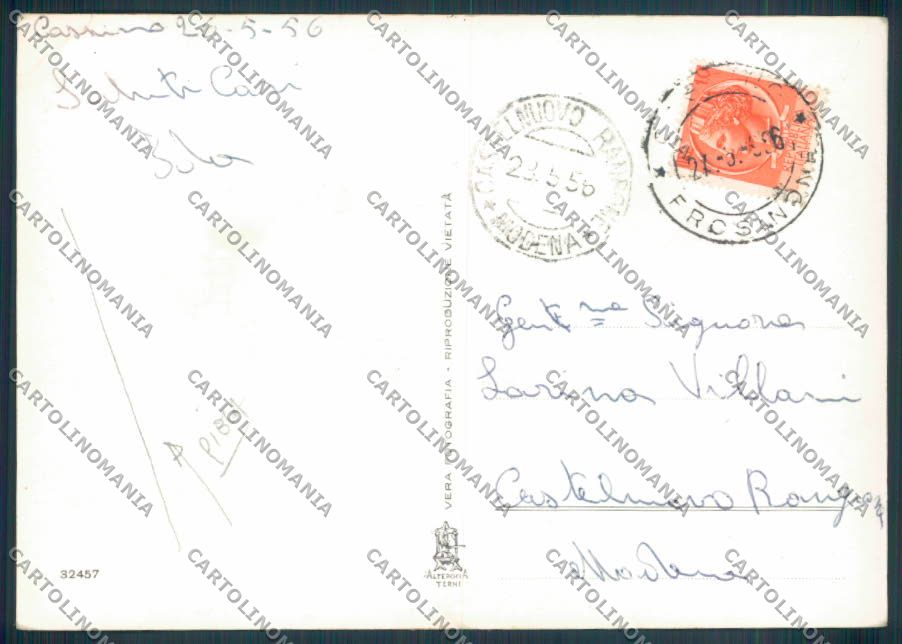 Frosinone Cassino PIEGA Foto FG cartolina ZF6459 – retro