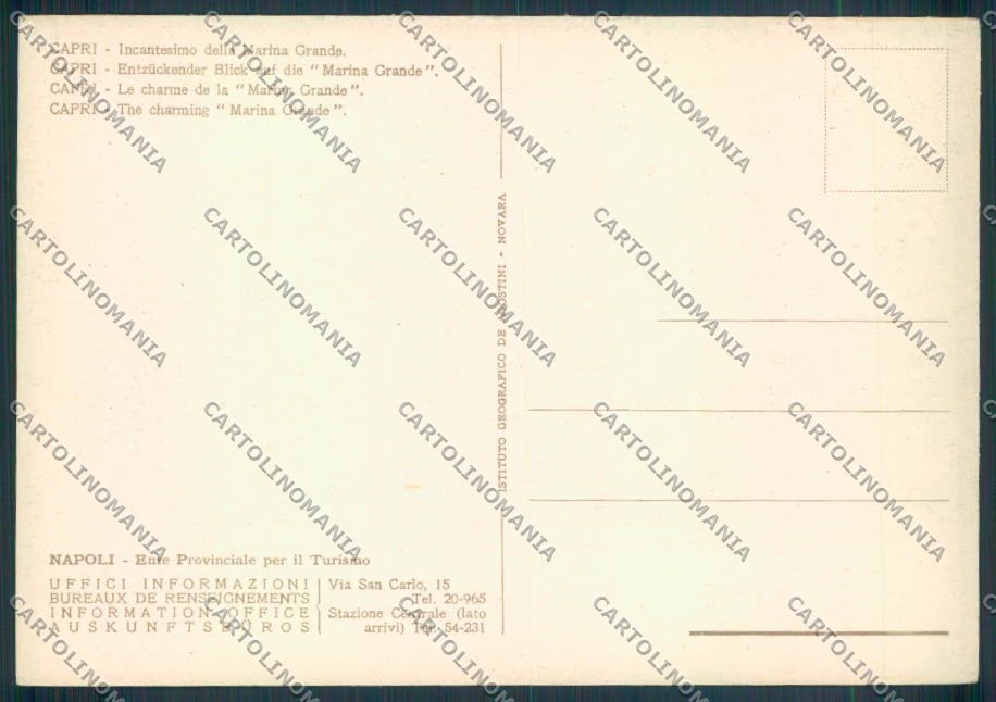 Napoli Capri FG cartolina ZF6464 – retro