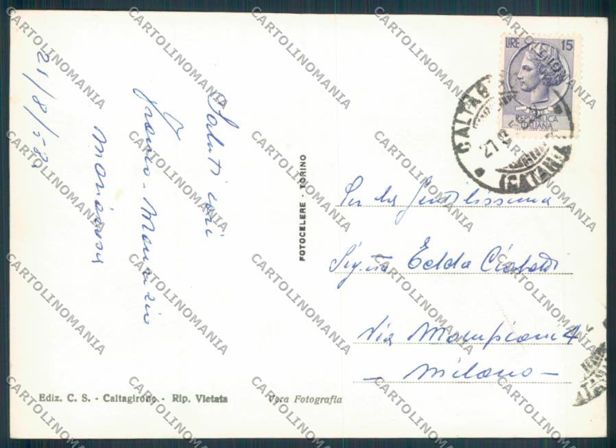 Catania Caltagirone Politeama Foto FG cartolina ZF6469 – retro