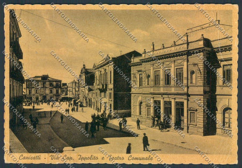 Agrigento Canicattì PIEGHINE FG cartolina ZF6491 – fronte