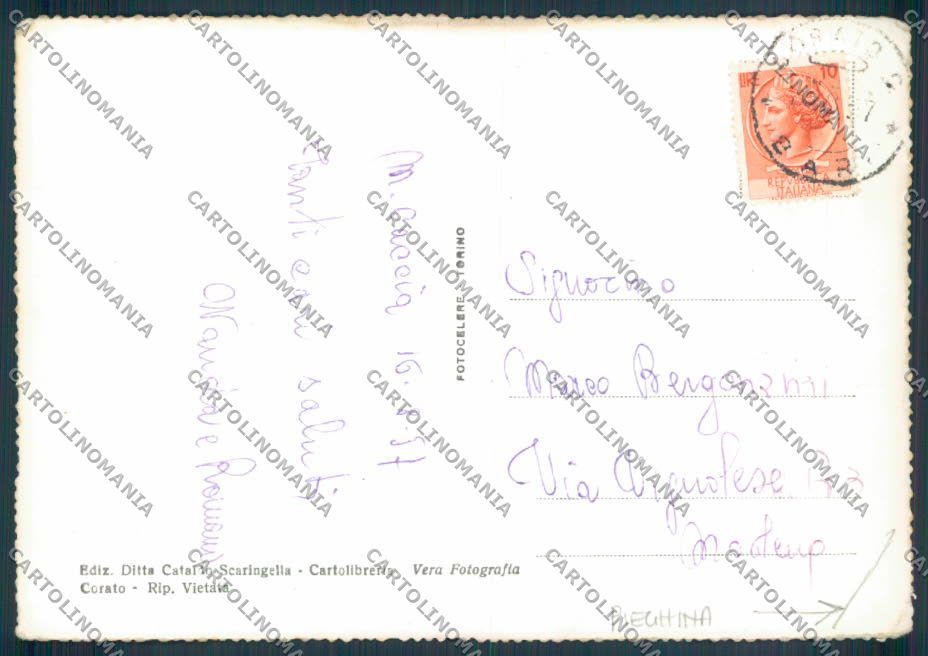 Bari Corato PIEGHINA Foto FG cartolina ZF6505 – retro
