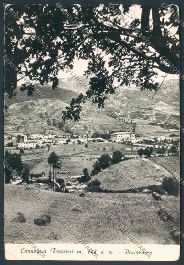 Pesaro Carpegna PIEGA Foto FG cartolina ZF6532 – fronte
