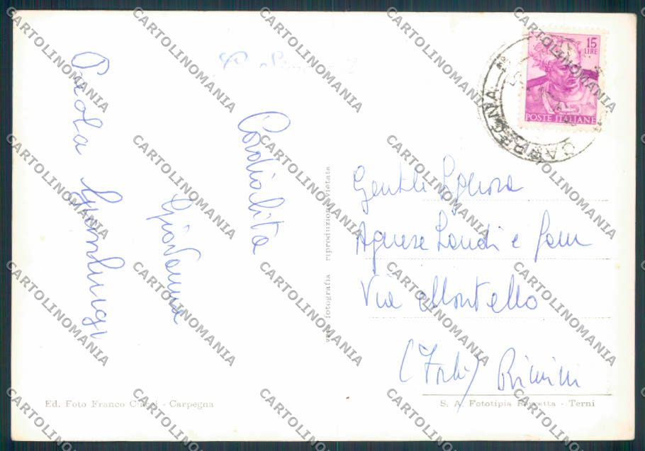 Pesaro Carpegna Foto FG cartolina ZF6535 – retro