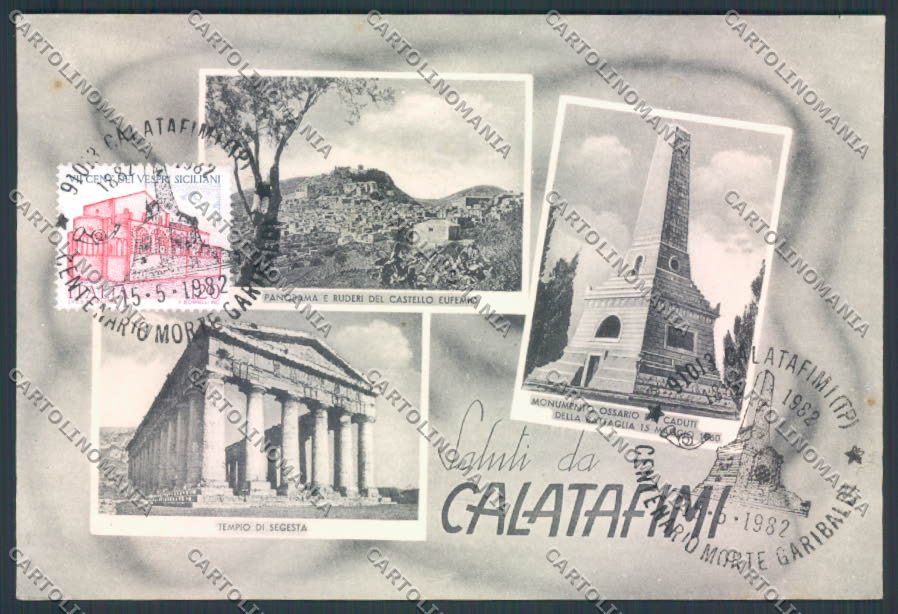 Trapani Calatafimi Garibaldi FG cartolina ZF6559 – fronte