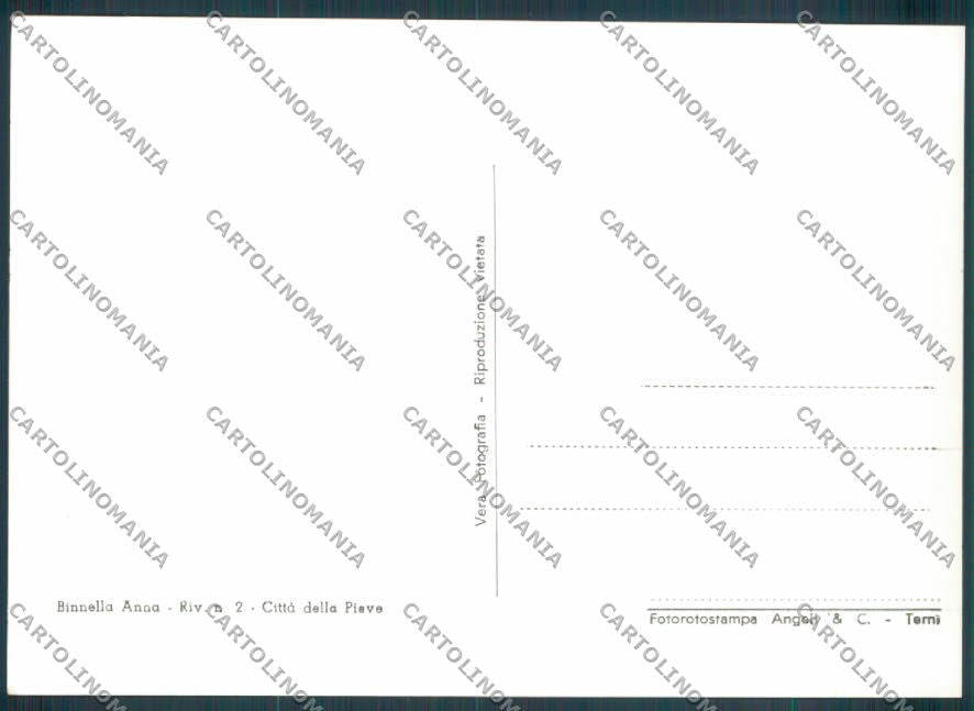 Perugia Città della Pieve Foto FG cartolina ZF6570 – retro