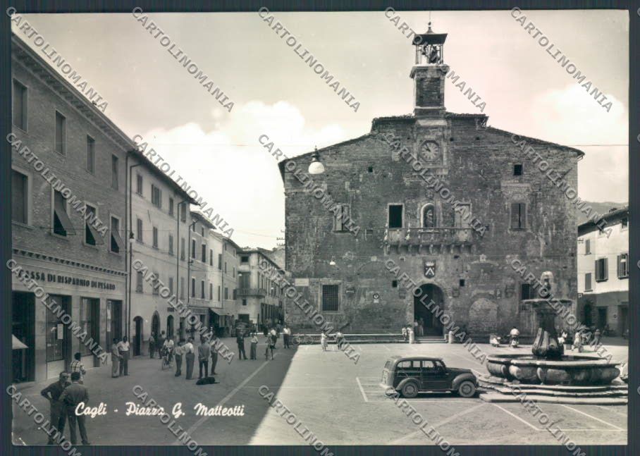 Pesaro Cagli Banca PIEGHINE Foto FG cartolina ZF6600 – fronte