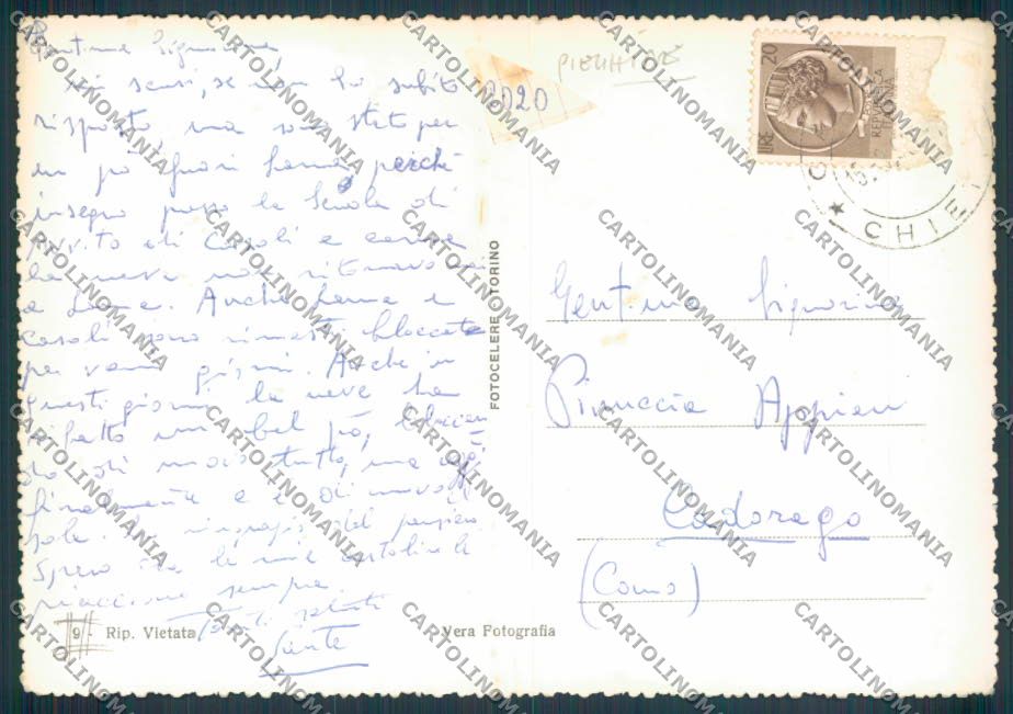 Chieti Casoli Costumi PIEGHINE Foto FG cartolina ZF6610 – retro