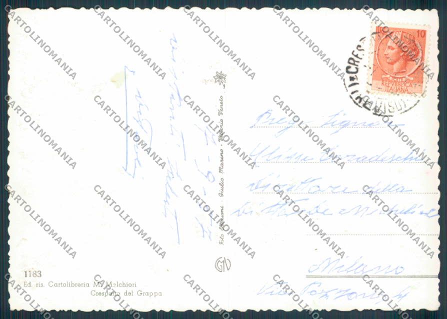 Vicenza Crespano del Grappa Foto FG cartolina ZF6619 – retro