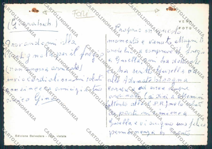 Roma Cecchignola Caserma FORI Foto FG cartolina ZF6631 – retro