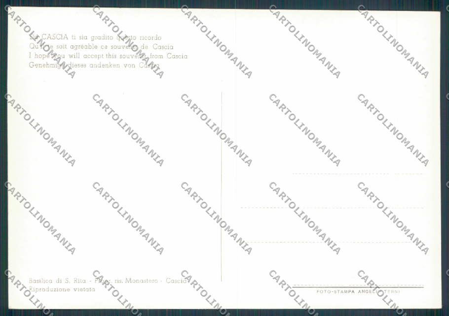 Perugia Cascia Foto FG cartolina ZF6641 – retro