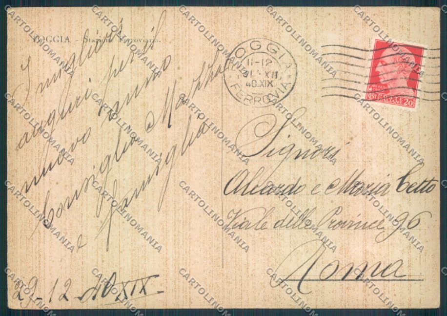 Foggia Città Stazione FG cartolina ZF6665 – retro