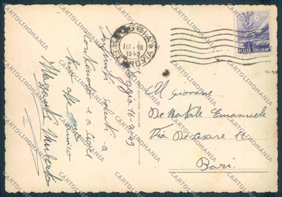 Foggia Città Poste FG cartolina ZF6671 – retro