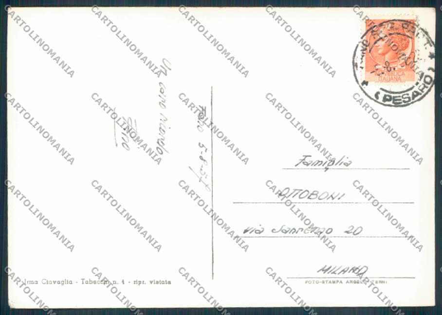 Pesaro Fano Foto FG cartolina ZF6733 – retro
