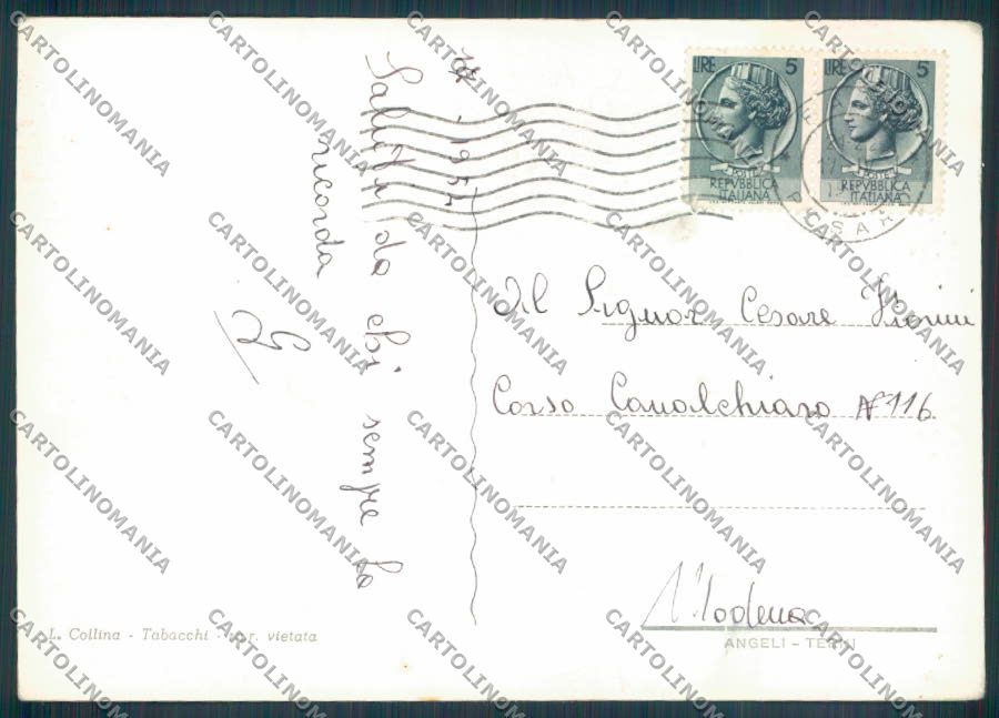 Pesaro Fano Saluti da Foto FG cartolina ZF6734 – retro