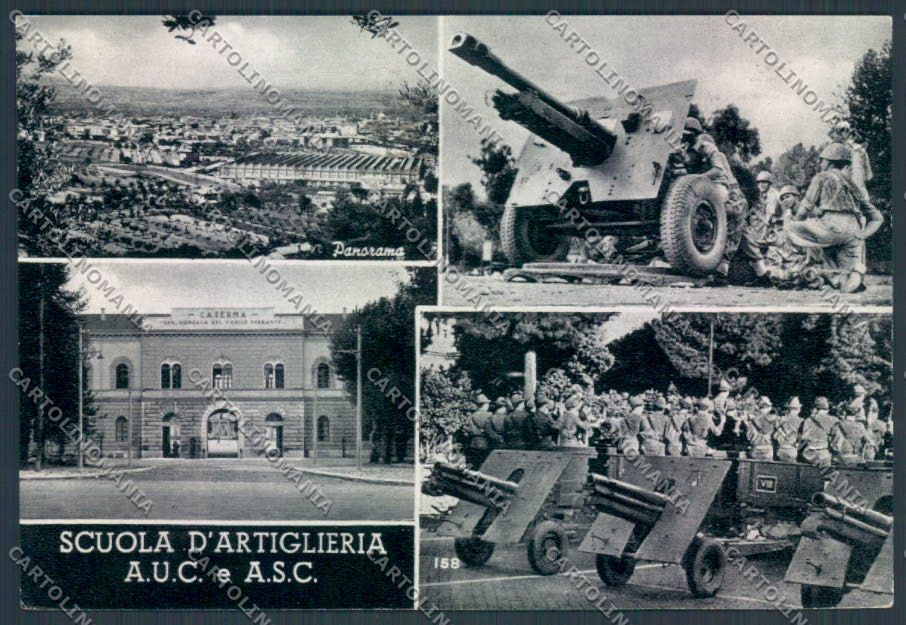 Perugia Foligno Scuola Artiglieria Foto FG cartolina ZF6763 – fronte